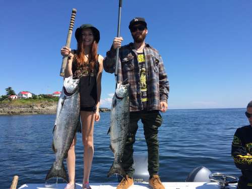 Charter boat anchored in a quiet bay